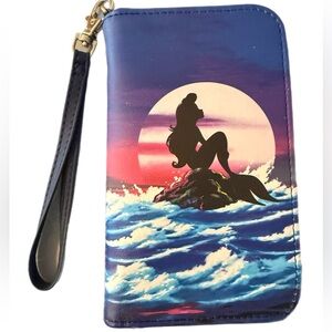 Loungefly Blue and Pink little Mermaid Wristlet -NWOT